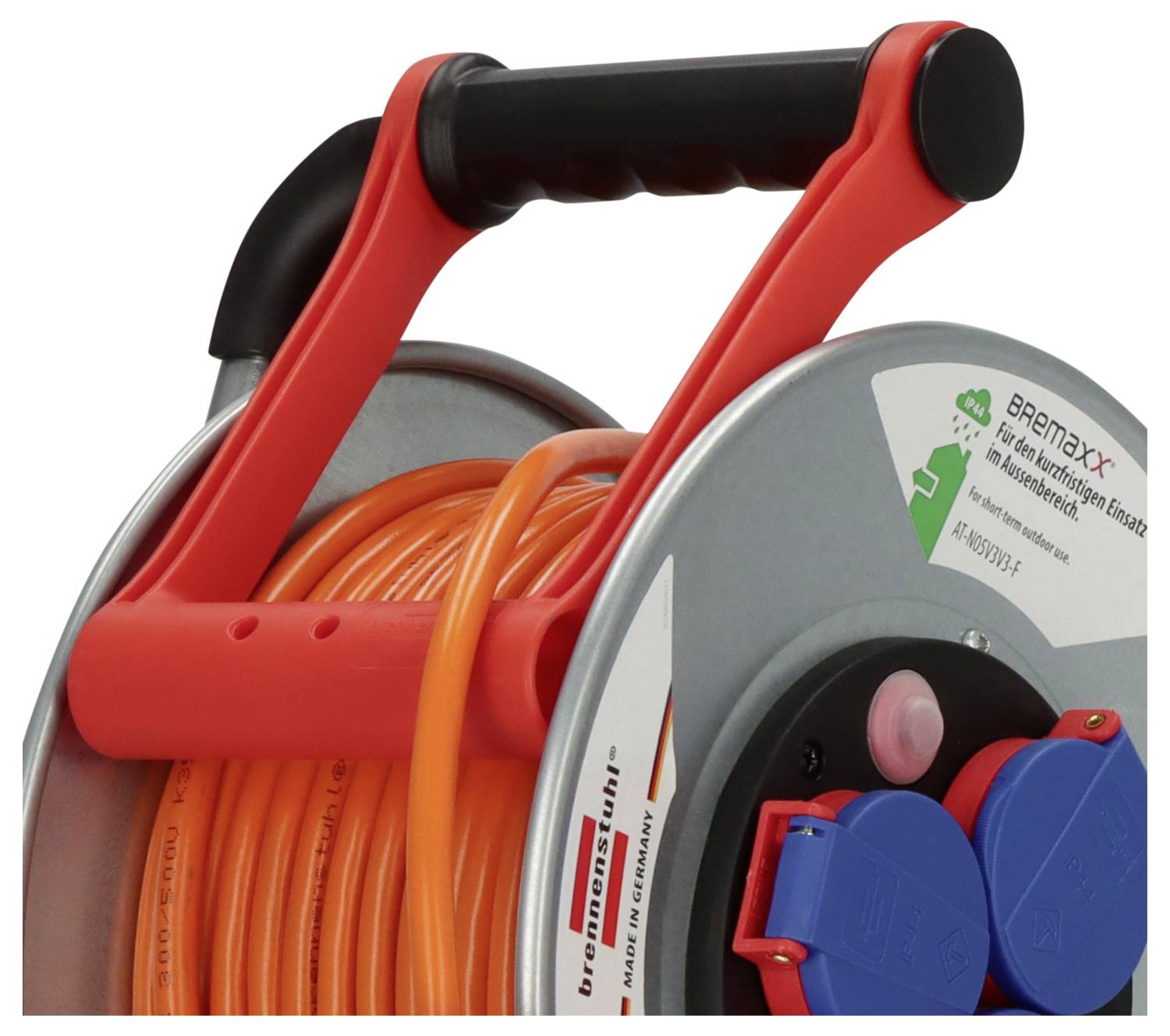 Brennenstuhl 1198740 Kabeltrommel 25 m Orange Schutzkontakt-Stecker