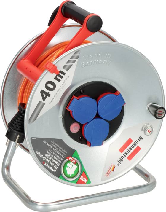 Brennenstuhl 1198750 Kabeltrommel 40m Orange Schutzkontakt-Stecker