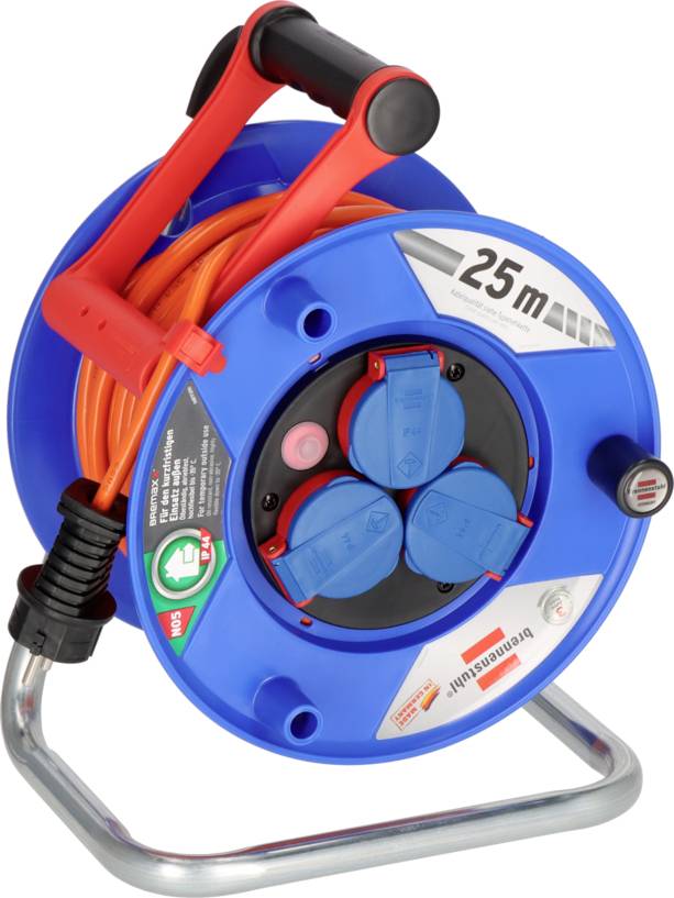 Brennenstuhl 1218740 Kabeltrommel 25m Orange Schutzkontakt-Stecker