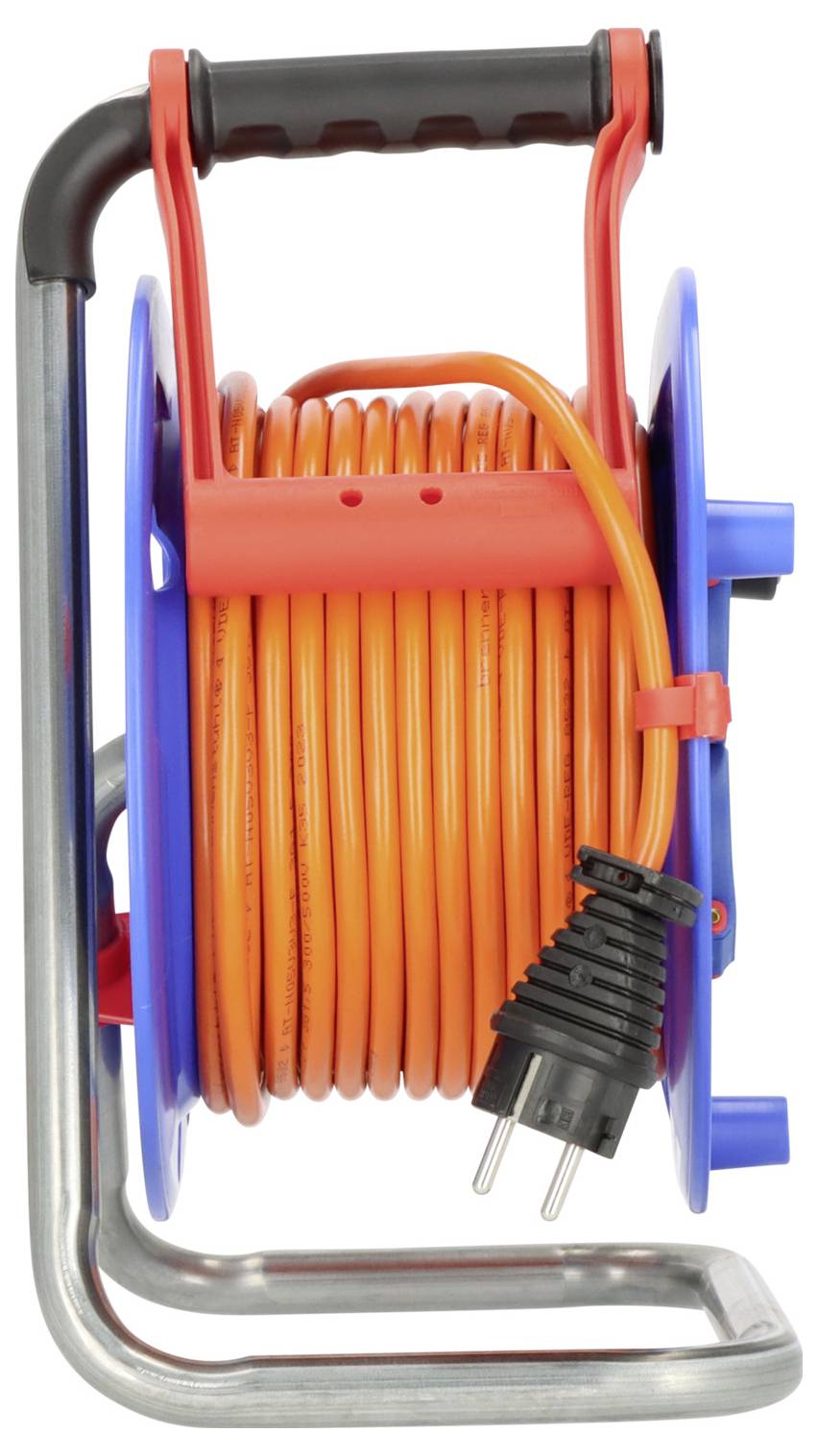 Brennenstuhl 1218740 Kabeltrommel 25 m Orange Schutzkontakt-Stecker