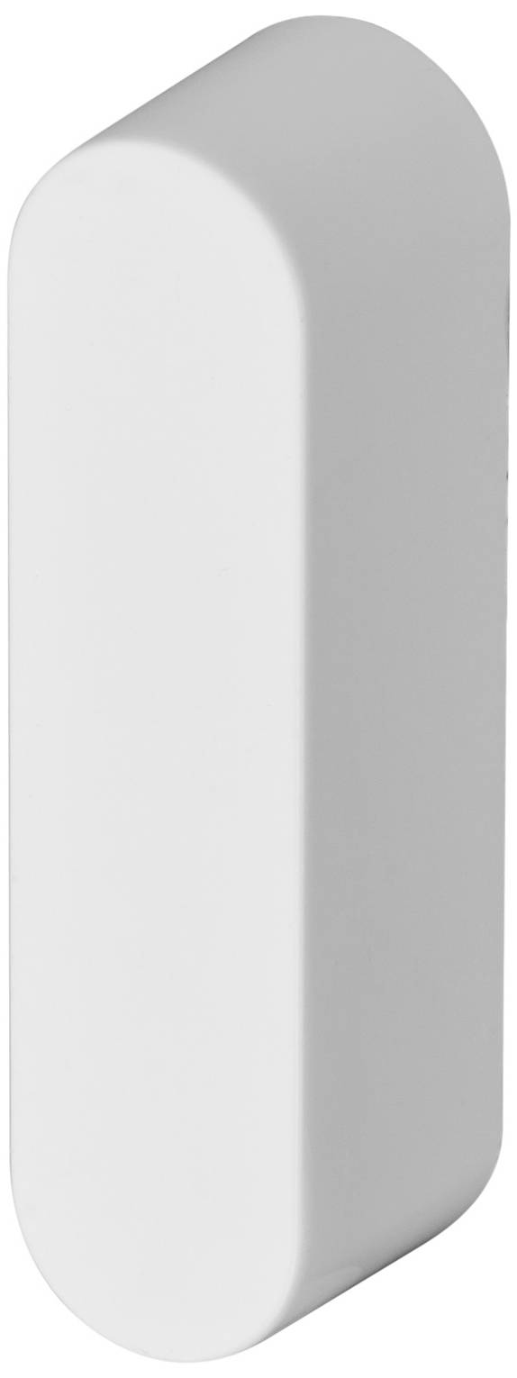 Ein weißer, abgerundeter rechteckiger Sensor.