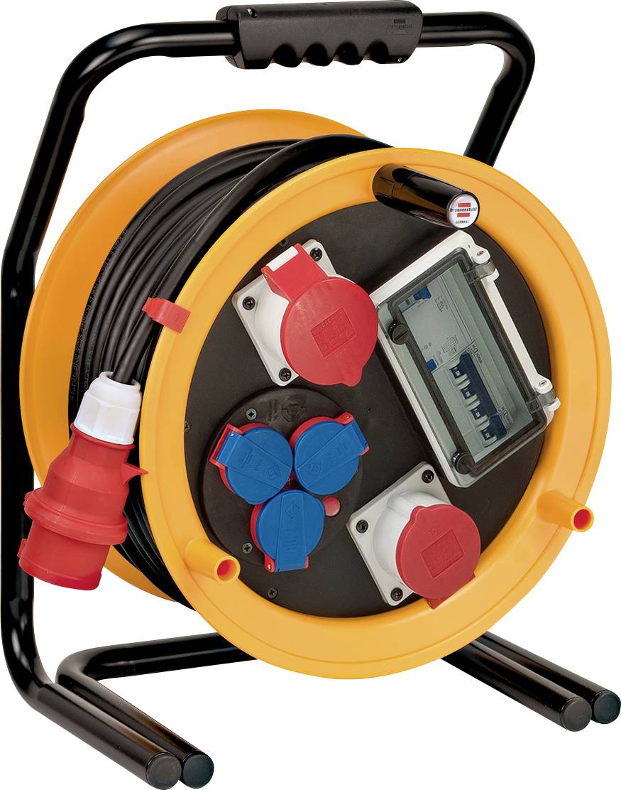 Brennenstuhl 1319250 Kabeltrommel 25 m Schwarz CEE-Stecker 32 A 5polig