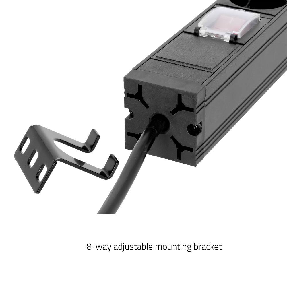 Adam Hall 87471 X7 Rack-Steckdosenleiste 1 HE