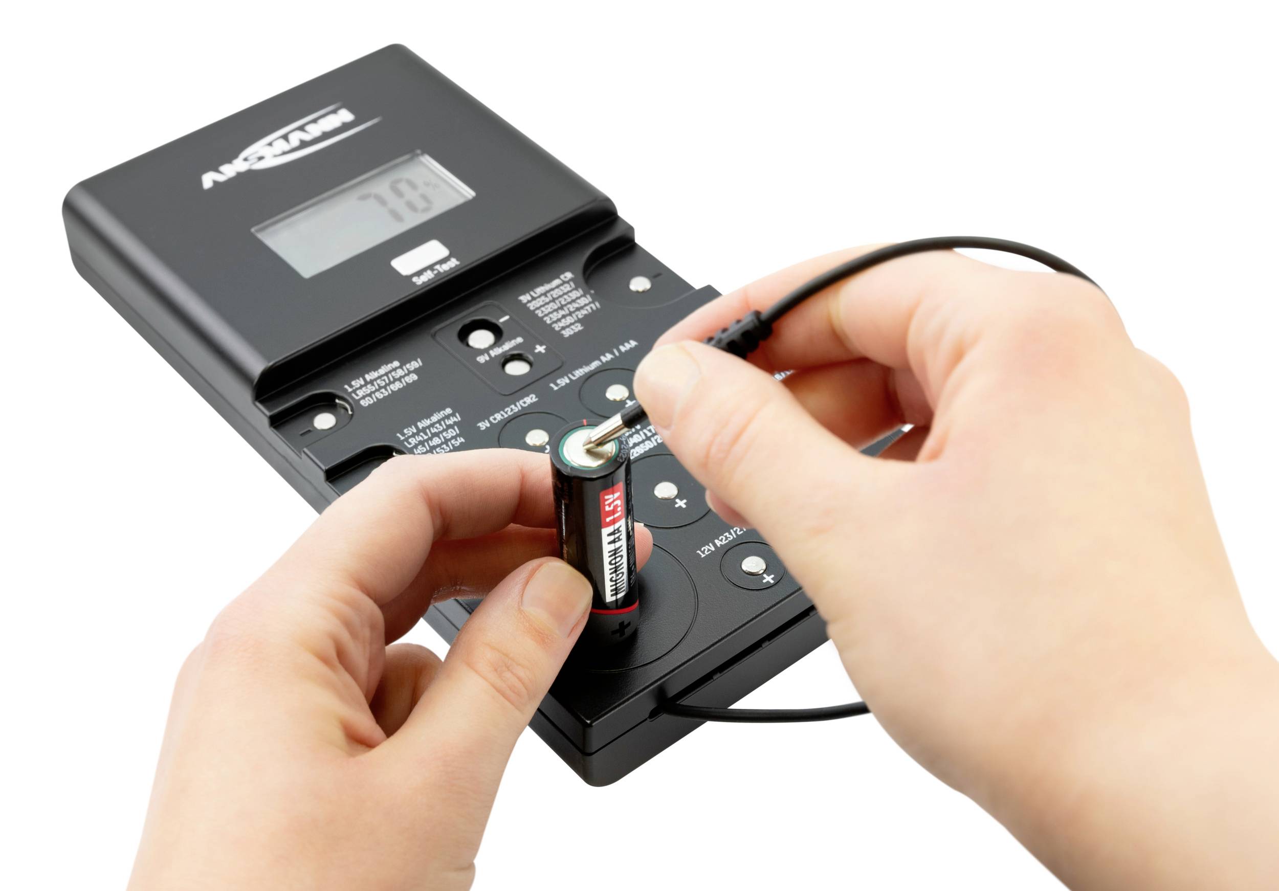Ansmann Batterietester Energy Check LCD 1900-0100