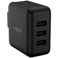 Ansmann Travel Charger TC315 USB Ladegerät 15W 3x USB-A Schwarz Innenbereich Ansmann Travel Charger TC315 USB Ladegerät 15W 3x USB-A Schwarz Innenbereich