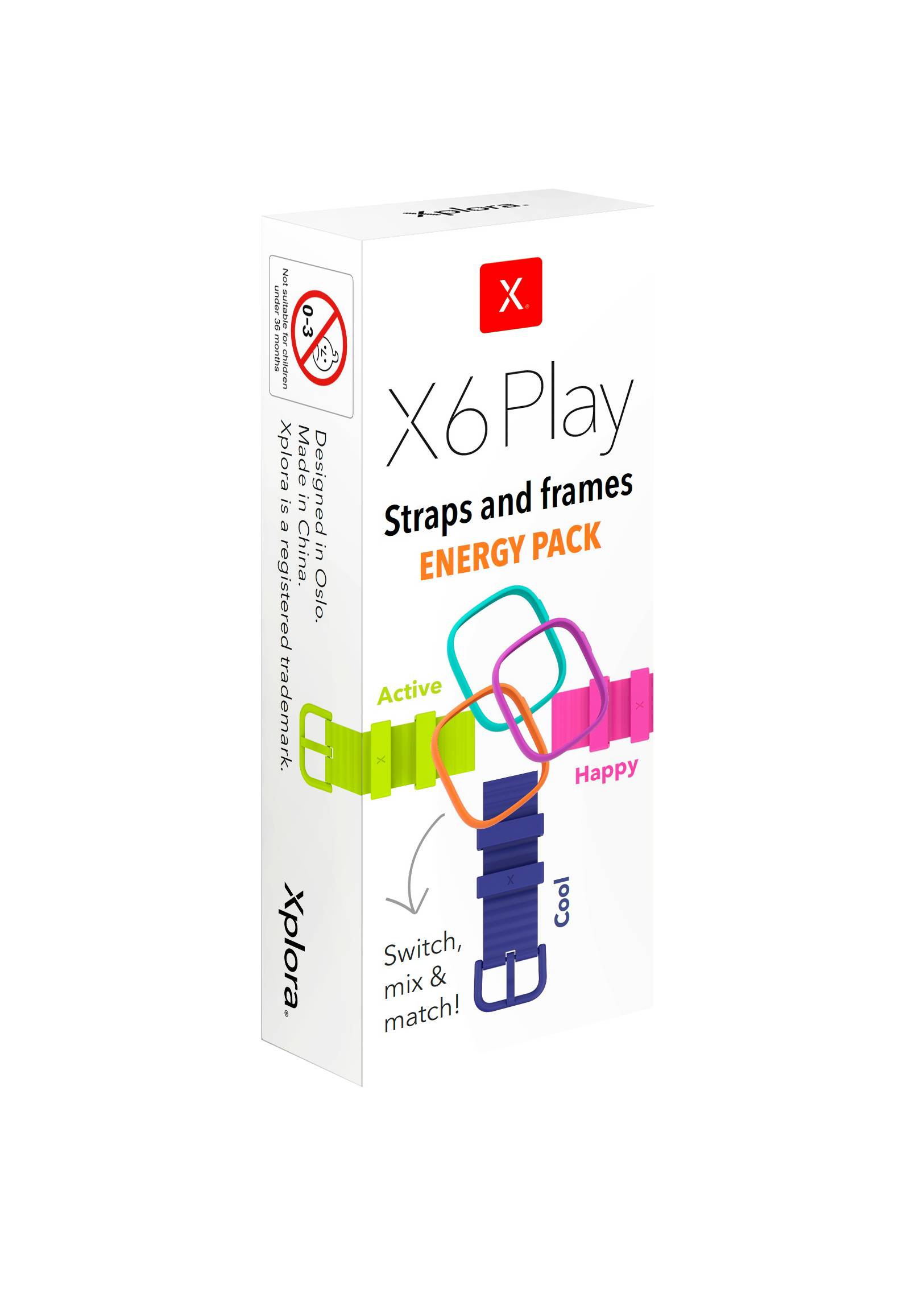 Xplora X6 Play Kids Ersatzarmband Hellblau, Pink, Grün