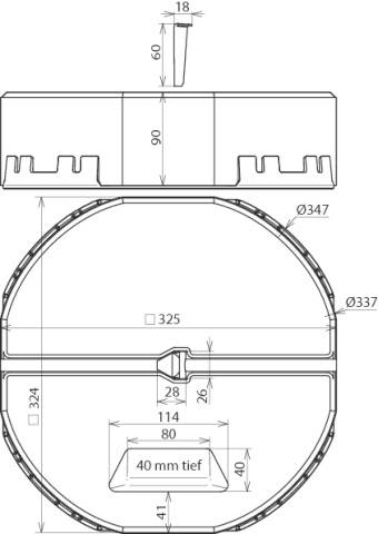 DEHN Betonsockel Set BES17KGKT16ULPD337SE