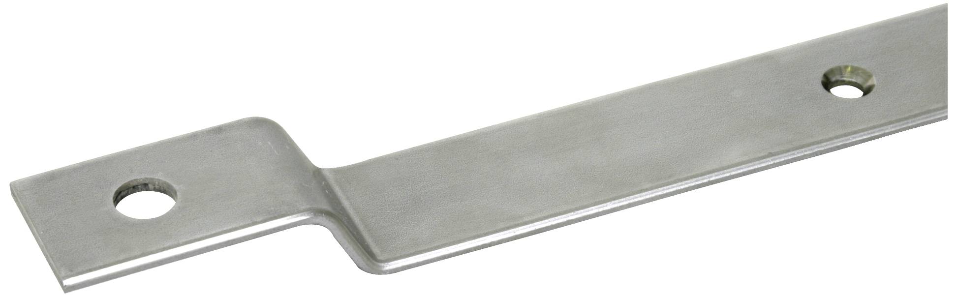 Metallwinkel mit zwei Löchern, geeignet zur Befestigung oder Montage in Konstruktionen.