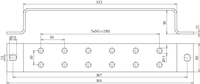 DEHN 472139 ES 2X6 ASB11 V2A Erdungsschiene 1St.