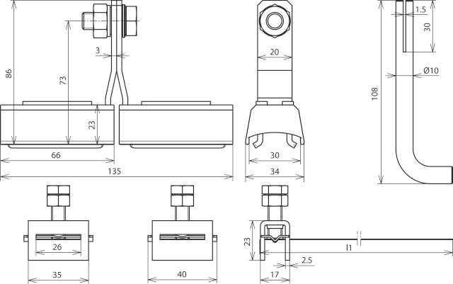 DEHN 540803 EX BRS 300 Bandrohrschelle 1 St.