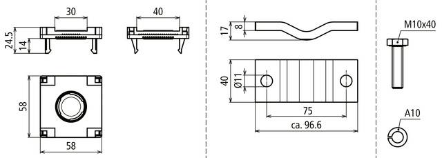 DEHN 472499 PAS EX FL Anschluss-Set 1St.