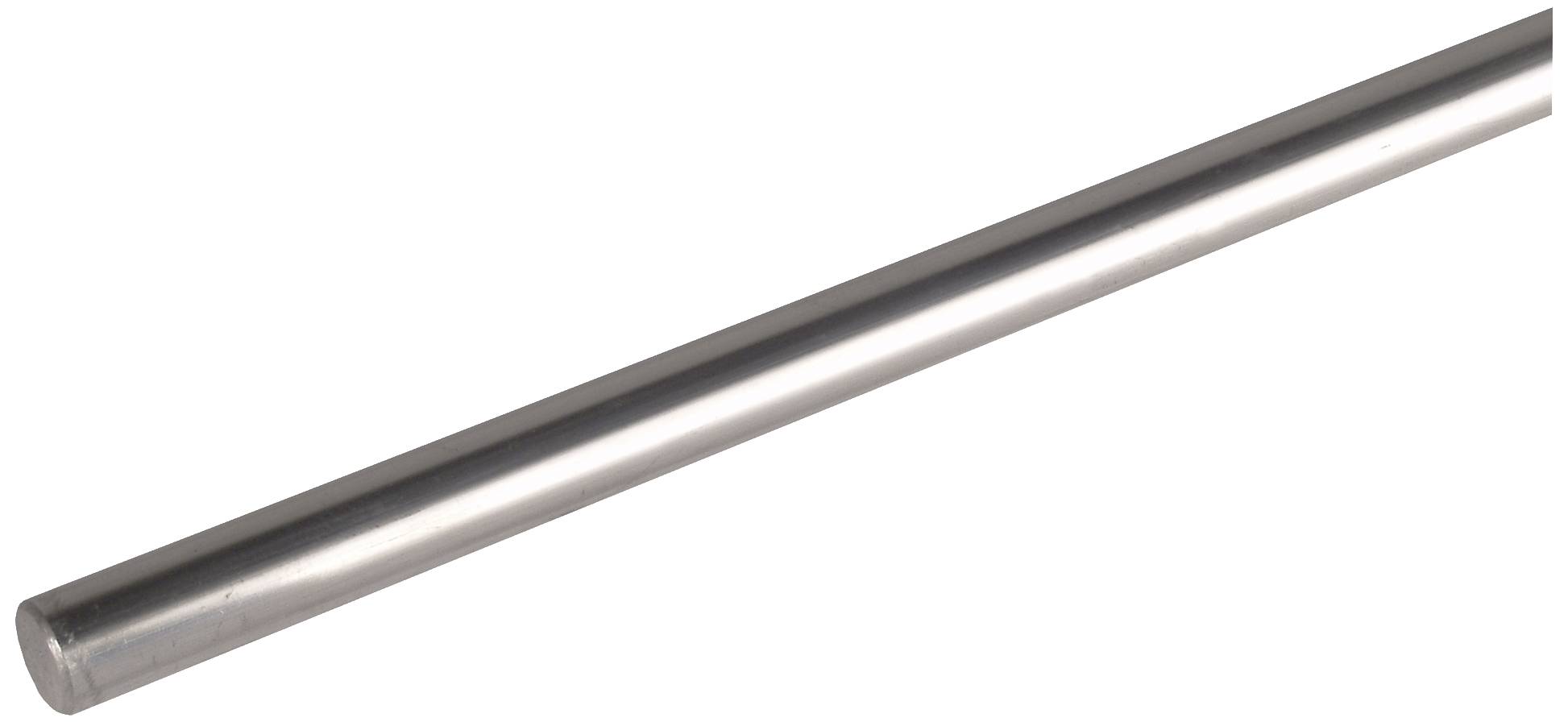 Ein langer, glänzender, zylindrischer Metallstab.
