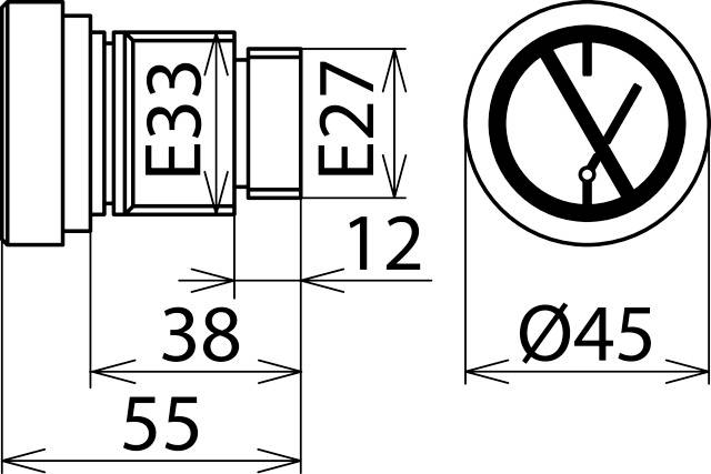 DEHN 785640 SE E27 E33 Sperrelement 1St.