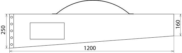 DEHN 766601 Kunstledertasche 1200x250x160mm