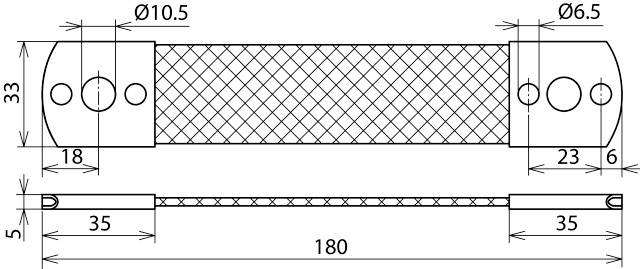 DEHN 377045 UEBB L180 B10.5 B6.5 AL Überbrückungsband 1 St.