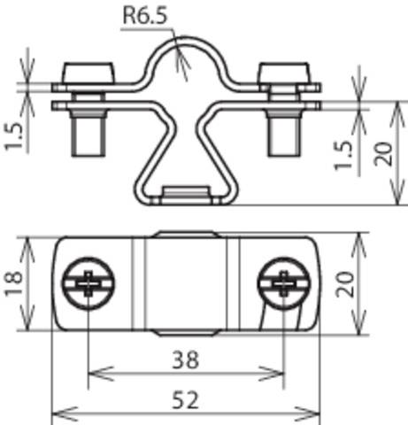 DEHN 274113 LH ZS 13 M8 V2A Leitungshalter 1 St.