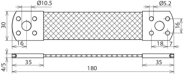 DEHN 377007 UEBB L180 B10.5 B5.2 CU Überbrückungsband 1St.