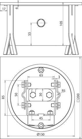 DEHN 549090 UFTSK 7.10 FL40 200X200X105 V2A Trennstellenkasten 1St.