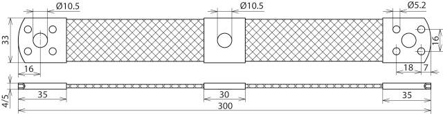 DEHN 377107 UEBB L300 3XB10.5 B5.2 CU Überbrückungsband 1 St.