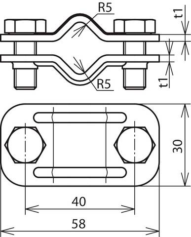 DEHN 459029 UTK 8.10 8.10 V2A Trennklemme 1St.