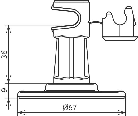 DEHN 297110 DLH DS 8 H36 KP67 K GR Leitungshalter 1St.