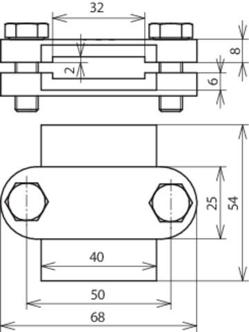 DEHN 455000 VTK FL30 TGTZN Trennklemme 1St.