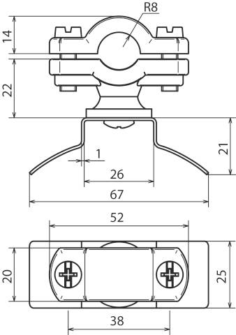DEHN 275716 LH ZS 16 SBB PA V2A Stangenhalter 1 St.