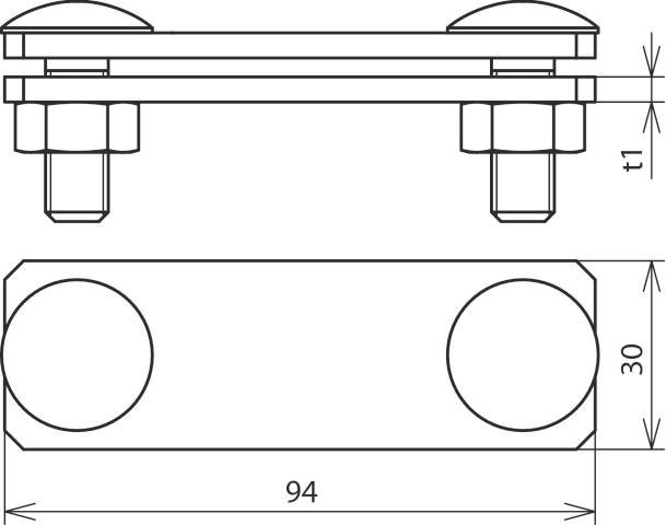DEHN 308239 SVK FL30 V4A SV-Klemme