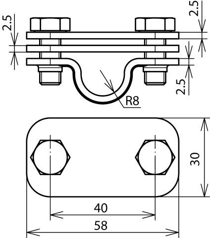 DEHN 459159 UTK 16 FL30 ZP V2A Trennklemme 1St.