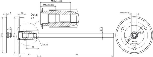 DEHN 478200 EFPK M10 12 V4A L230 STTZN Erdungsfestpunkt 1St.