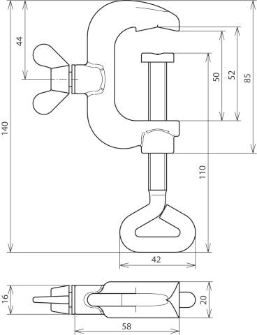 DEHN 435805 EK 4.45 AQ6 16 TGTZN Erdungsklemme