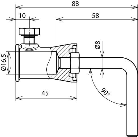 DEHN 106341 BA90 RD8 BB16 V2A ZG Befestigungs-Adapter 1St.