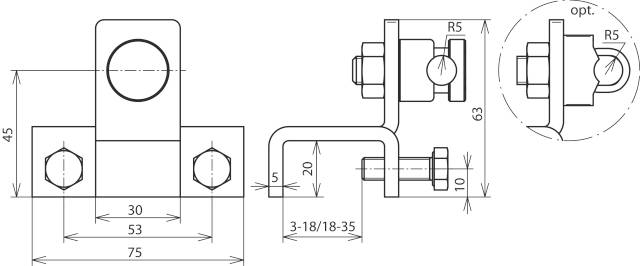 DEHN 372150 AK 7.10 KSV S KBF18 35 STTZN Anschlussklemme 1St.
