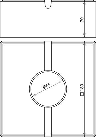 DEHN 253301 BES 4.6KG SB10 180X180X70 Betonstein 1St.