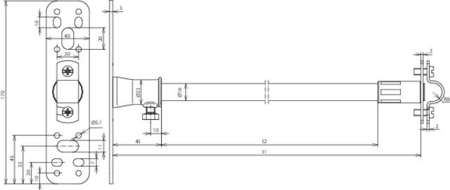 DEHN 106120 DIDH 16 690 BP V2A GFK Montagezubehör 1 St.