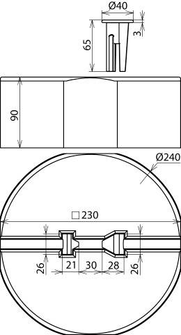 DEHN 102003 BES 8.5KG M16 D240 Betonsockel 1St.
