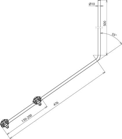 DEHN 101110 FSPS 10 1000 W55 FK AL Fangspitze 1 St.