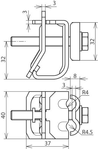 DEHN 339111 DRK DUL 8.10 W16.22 EST AL Dachrinnenklemme 1St.