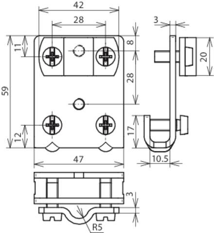 DEHN 365040 FK ZS 7.10 KBF0.7 10 STTZN Falzklemme