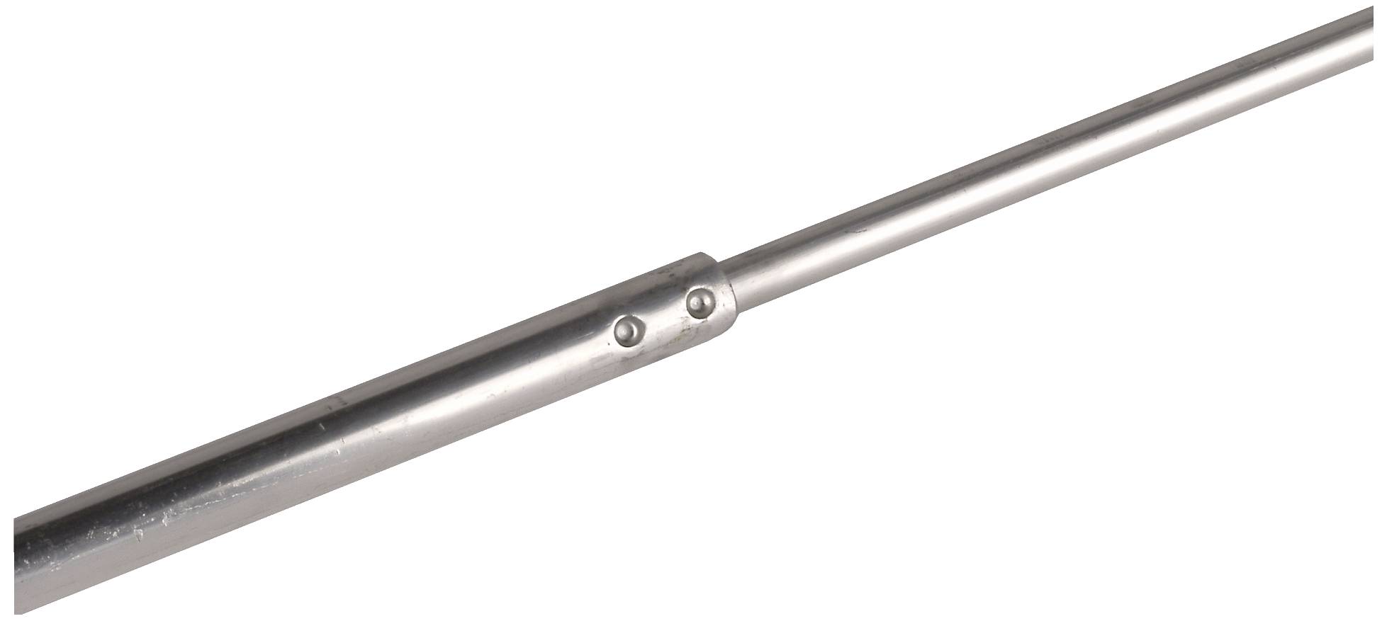 Metallstab mit Verbindungsstück in der Mitte.