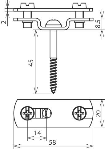 DEHN 286139 FBH ZS 30 B6.5X16 HS5X50 V2A Flachbandhalter 1St.