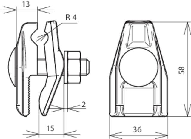 DEHN 371007 AK 7.10 FRM10X45 KBF0.4 12 RG Anschlussklemme 1St.
