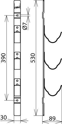 DEHN 700005 HV 3HH ET Haltevorrichtung 1St.