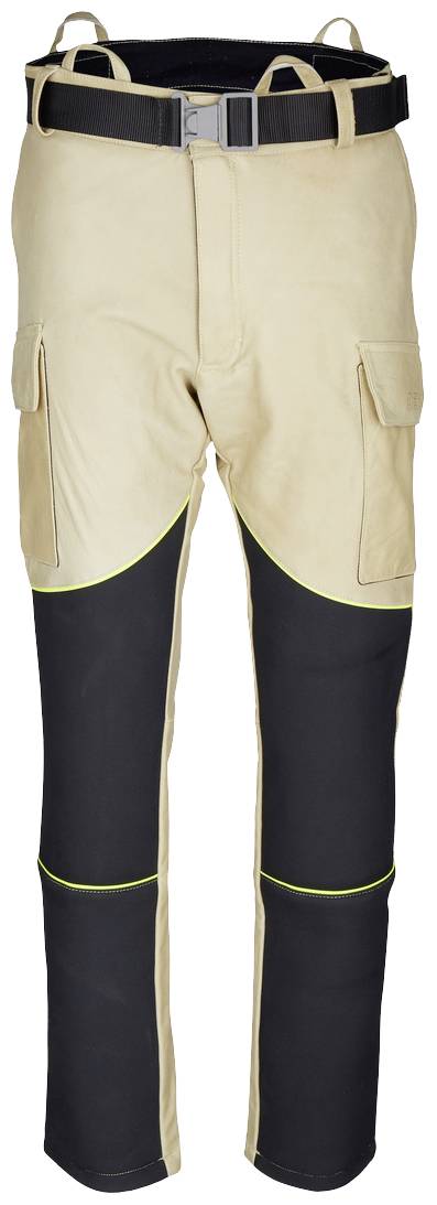 DEHN 785784 Warnschutzhose Kleider-Größe=XXL EN ISO 14116 Beige, Schwarz