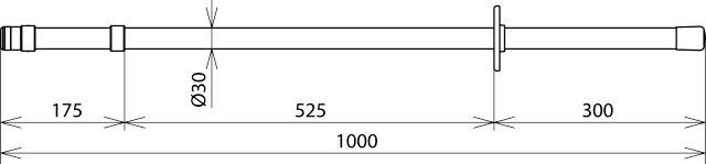 DEHN 766001 IS 36 SK 1000 Isolierstange 1St.