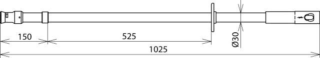 DEHN 766301 IS 36 SQ STK 1000 Isolierstange 1St.