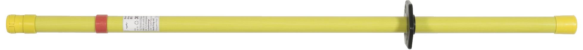 Gelber Isolationsstab mit schwarzem Handgriff zur sicheren elektrischen Installation.
