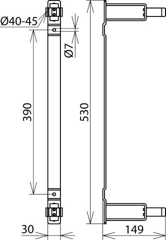 DEHN 700008 HV P ST D40 45 Haltevorrichtung 1St.
