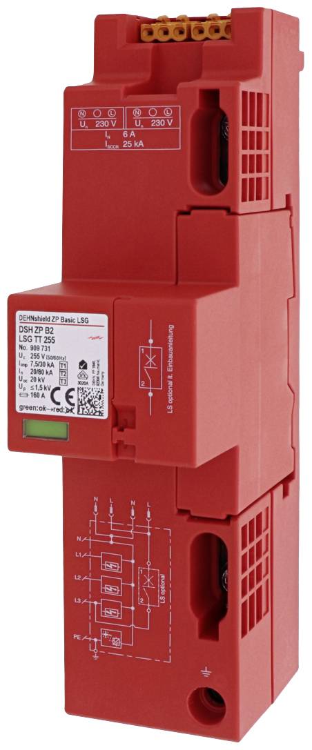 DEHN 909731 DSH ZP B2 LSG TT 255 Überspannungsschutz-Ableiter 1St.