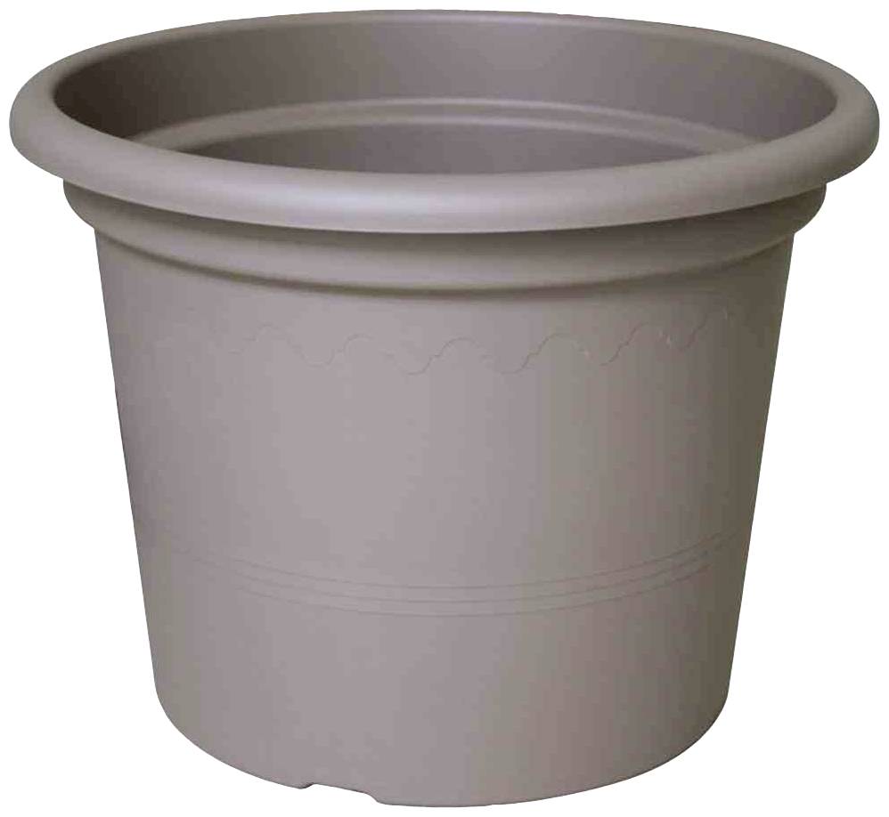 Euro3plast Geo 2058.G9Pflanzgefäß Kunststoff Taupe